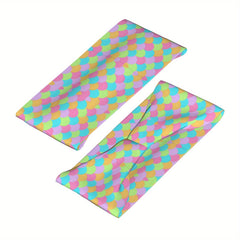 Rainbow Heart Pattern Headband for Sport & Casual Outfits