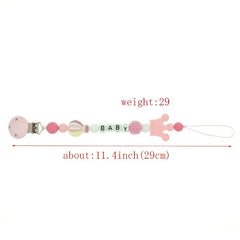 Silicone Hot Air Balloon Pacifier Clip Anti-drop Chain Holder