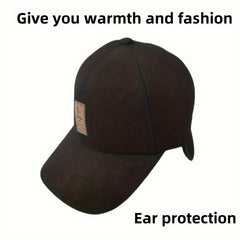 Warm Baseball Cap Earflaps Adjustable Baseball Cap