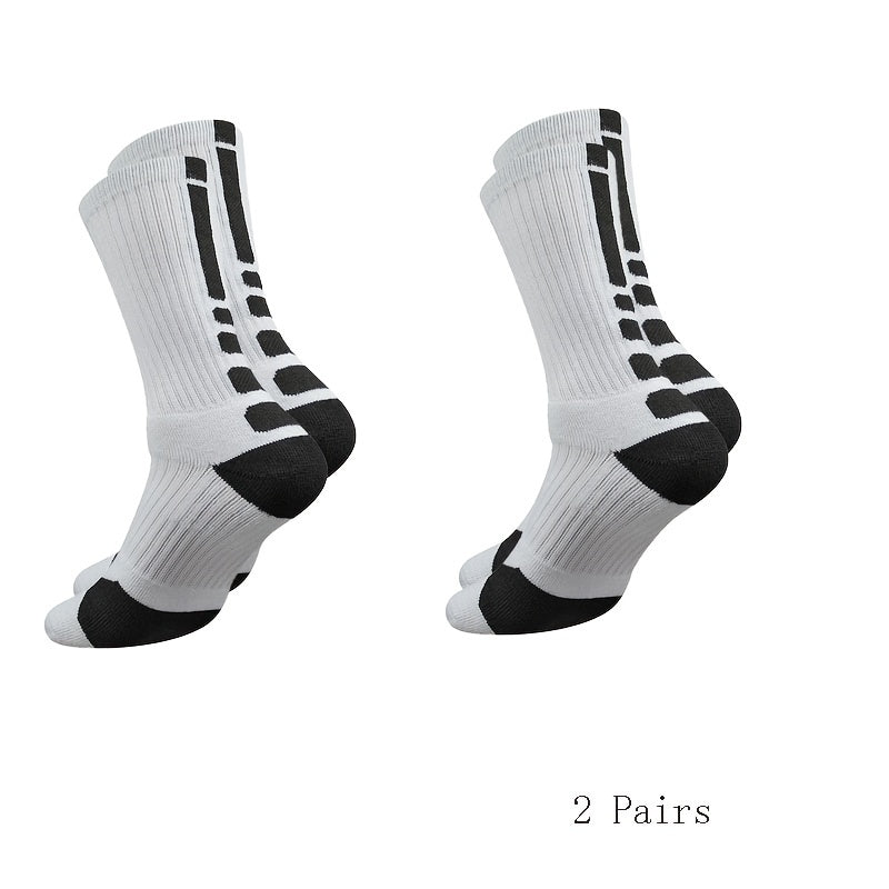 Men's Basketball Socks Comfortable Crew Running Socks