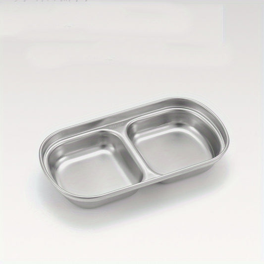 1pc Stainless Steel Seasoning Dish for Home Outdoor Camping