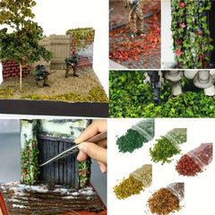 Colorful Leaves Vines Autumn Falling Micro Scenery DIY Plants Sand Plates