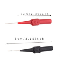 30V Multimeter Test Lead Extension Cord Back Piercing Needle Tip Probe