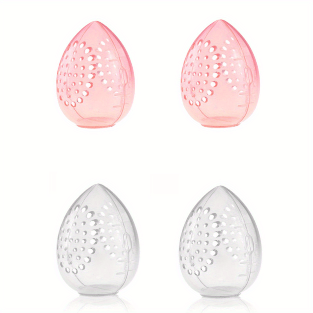 4pcs Makeup Sponge Case Protective Container Cosmetic Egg Storage Cases