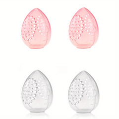 4pcs Makeup Sponge Case Protective Container Cosmetic Egg Storage Cases