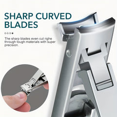 2pcs Double sided Nail Clipper Cutter Set
