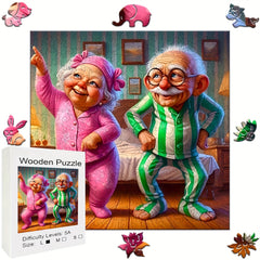 Charming Dancing Couple Wooden Jigsaw Puzzle