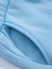 Girls Thermal Lined Fleece Elastic Waist Sweatpants