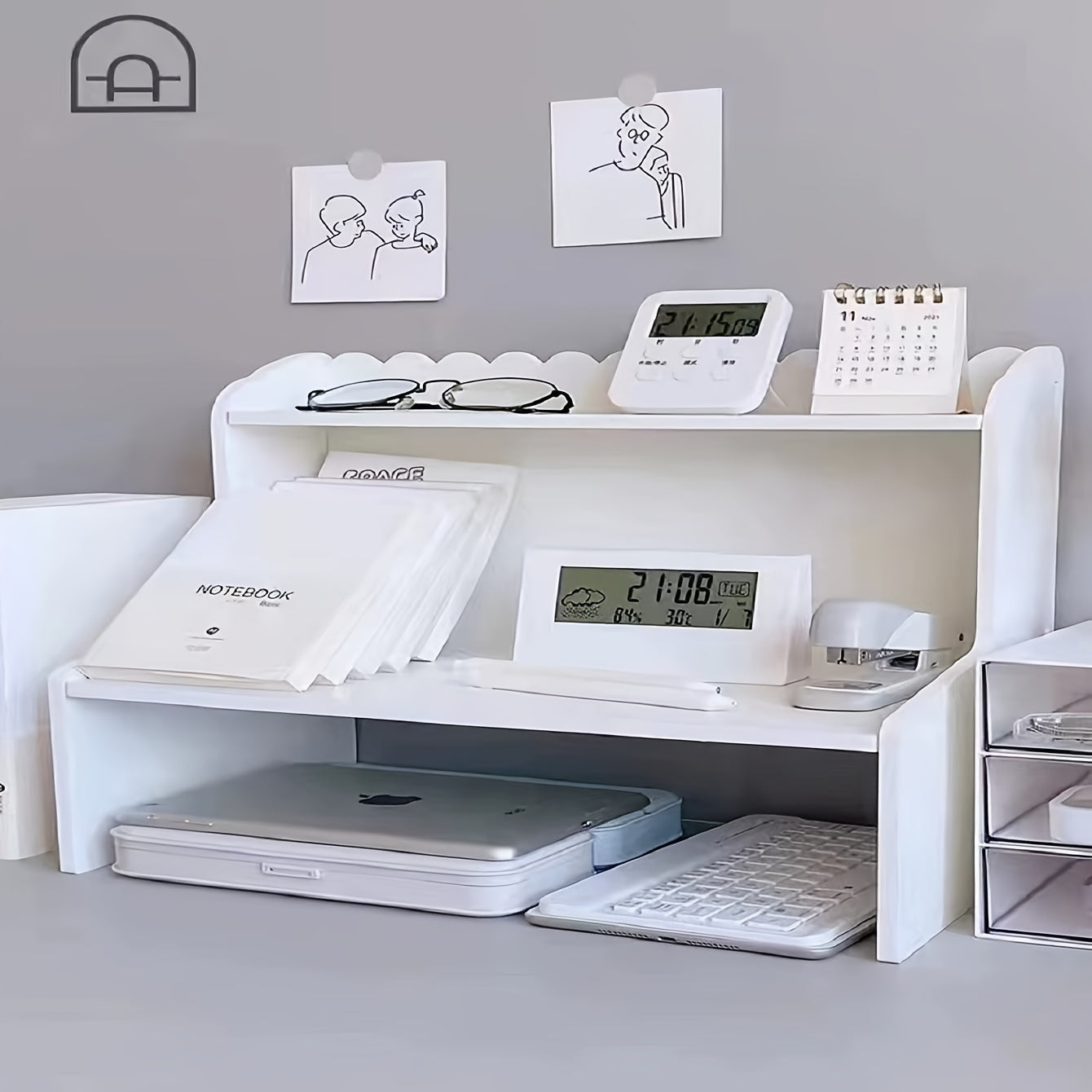 Desktop Storage Rack Wooden Dormitory Storage Rack Cosmetics Storage Rack