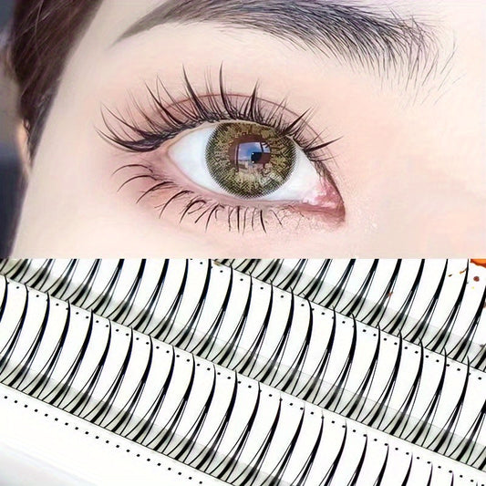DIY Eyelash Extension Segmented False Eyelashes Little Devil Double Fishtail