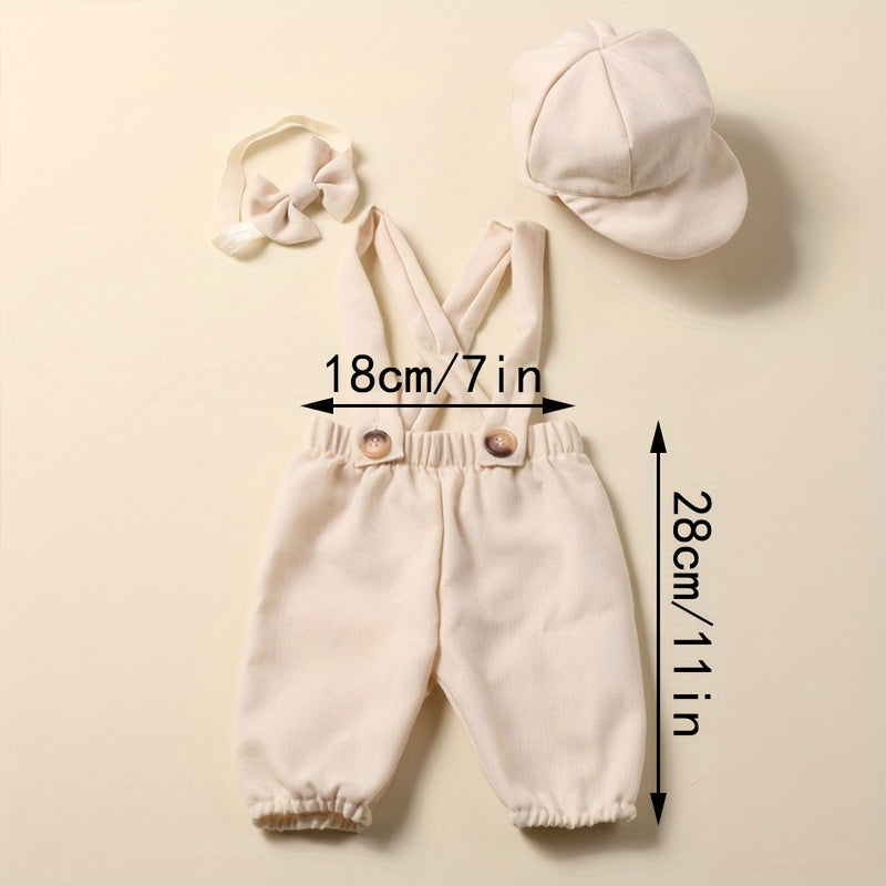 Newborn Photography Suit Baby Strap Pants Studio Props Set