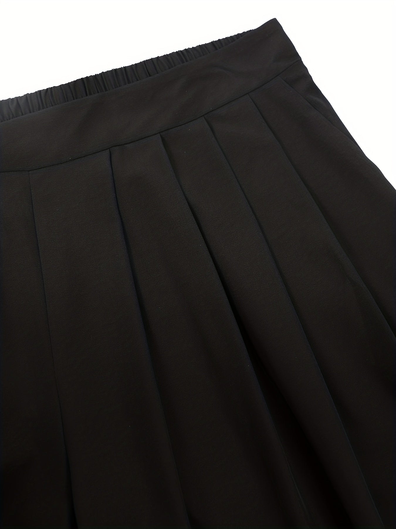  Wide Leg Ruched Trousers With Pockets