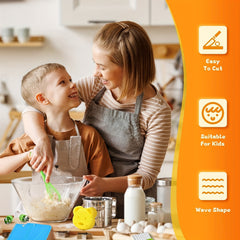 17-Piece Kitchen Tools Set with Safe Knives, Cutters, Board - Eid