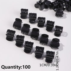 100pcs Mini Hair Claw Clip Non Slip Strong Shark Claw Braid Hair Clip