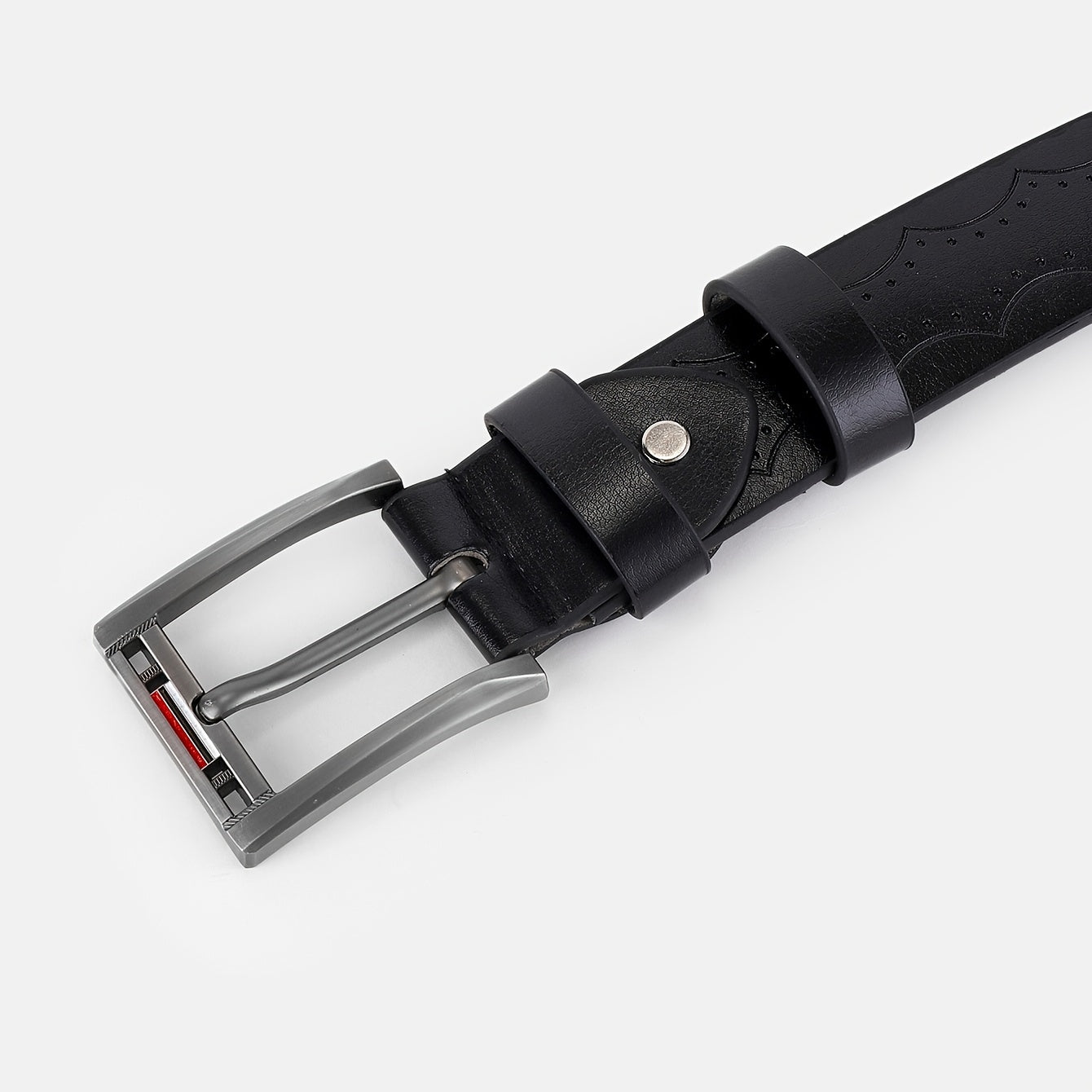 Stylish Embossed Leather Belt