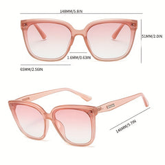 Men's Square Large Frame Glasses Mixed PC Sunglasses 4137