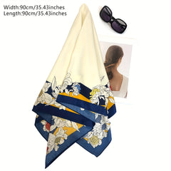 Bohemian Printed Bandana Diagonal Lace Polyester