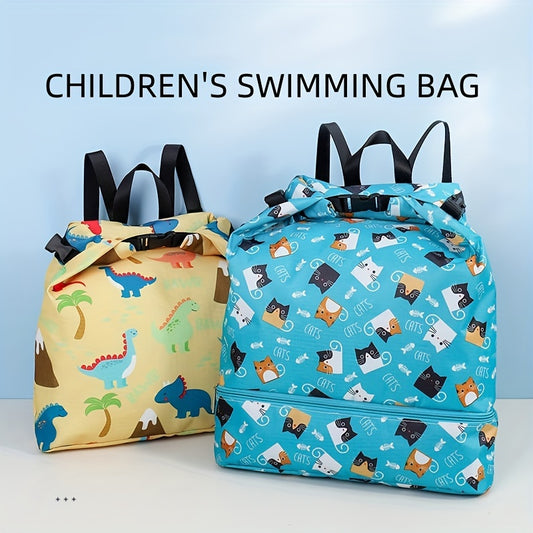 Kids Swim Bag Drawstring Beach Gym Backpack