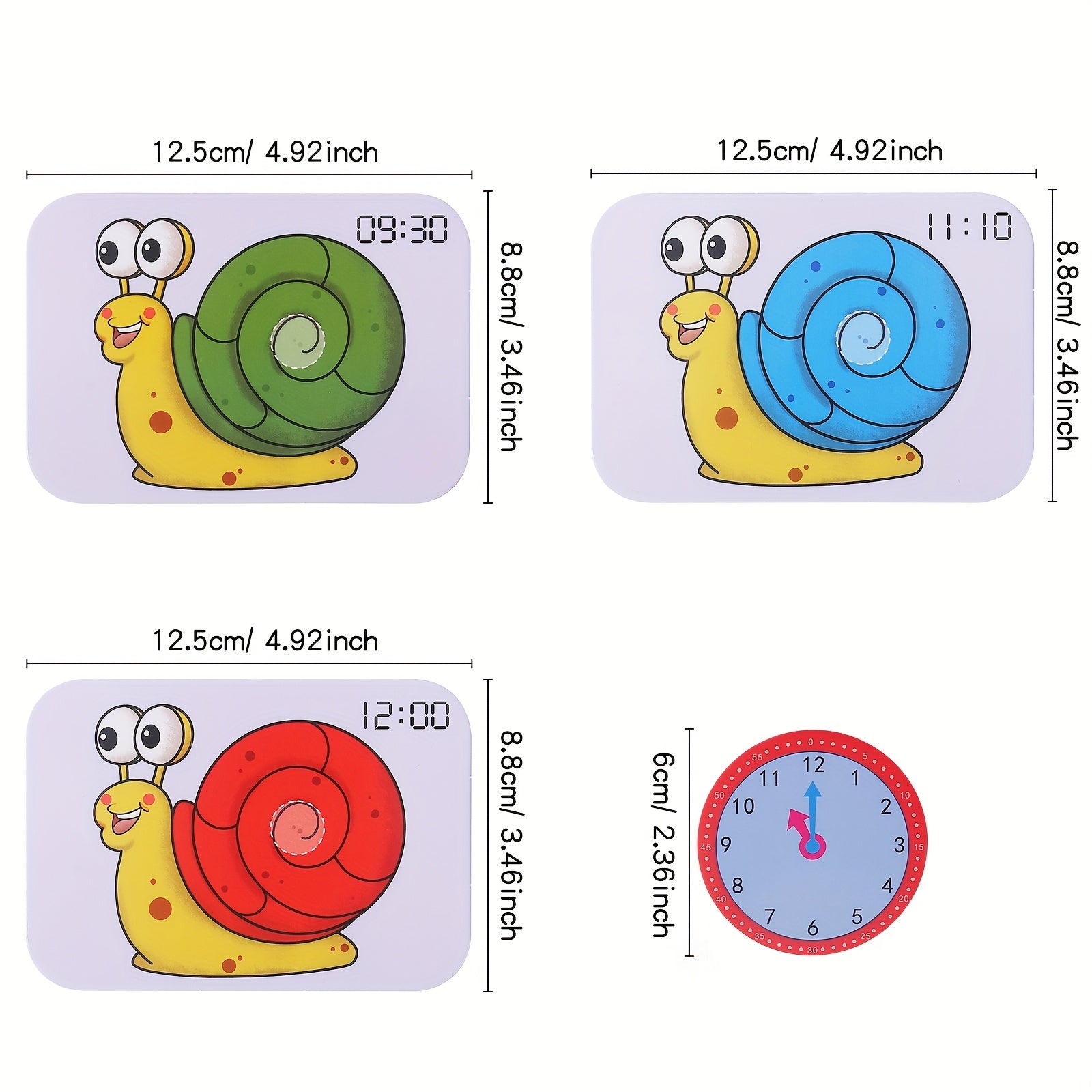 Interactive Learning Clock Toy for Kids Educational Time Teaching Tool