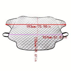 Car Windshield Snow Cover w/ 3 Strong Magnets Enlarged & Thickened Version
