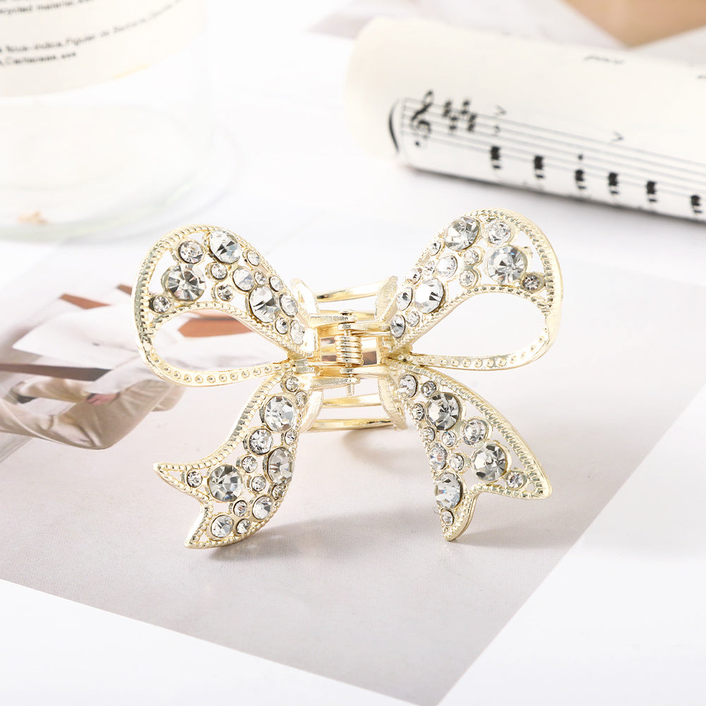 Rhinestone Hairpin Bow Headdress Pearl Hair Clips Butterfly Hair Accessories
