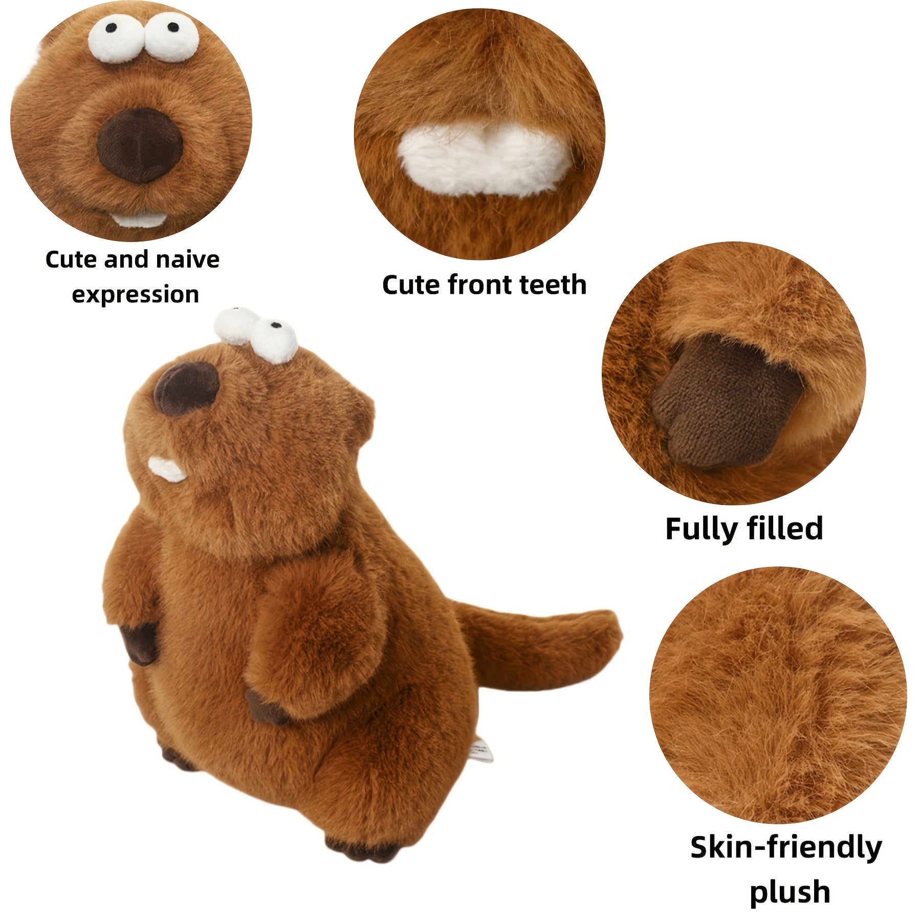 Soft Brown Plush Toy Stuffed Animal - Perfect Gift for Friends & Family