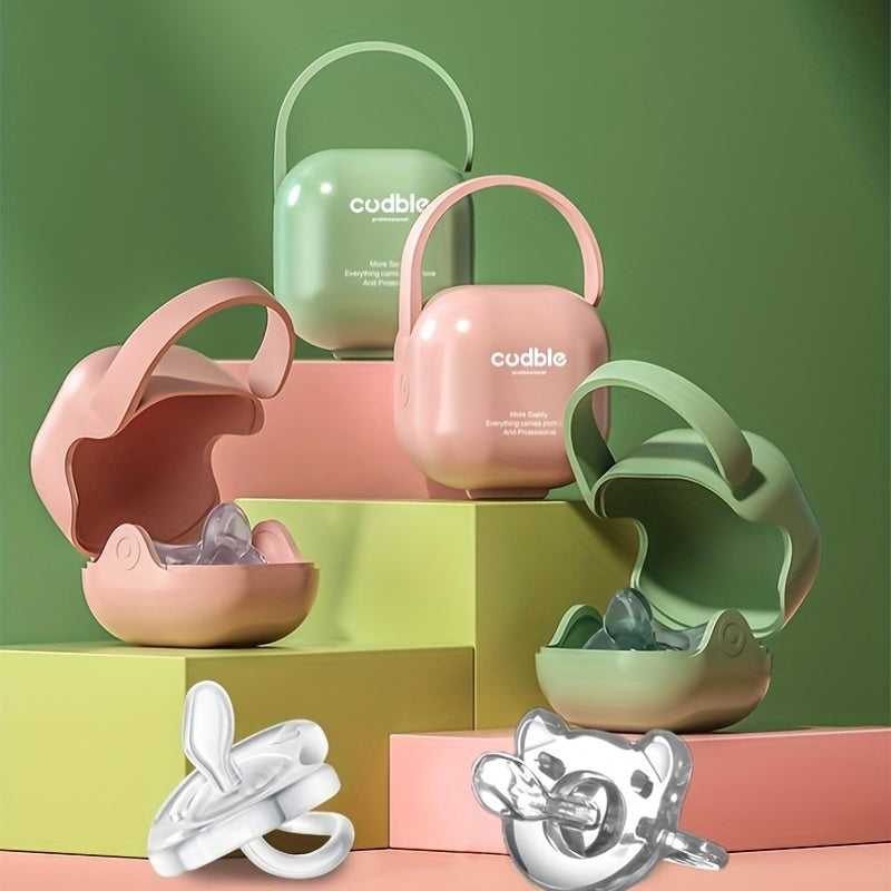 Baby Pink Green Silicone Pacifier