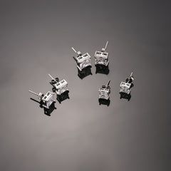 Square Golden Men's Earrings