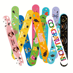 24pcs Kindergarten Graduation Slap Bracelets Colorful Congrats Grad Wristbands