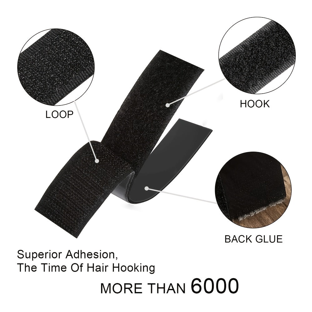 2 Rolls Heavy Duty Adhesive Strips Fastening Hook Tape Nylon Fabric