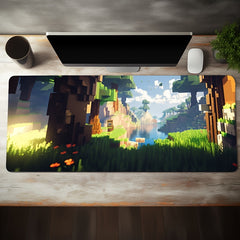 Pixel Style World Mouse Pad XXL Waterproof Office Game Table Mat