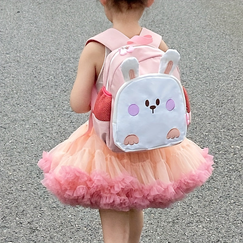Kids Rabbit Embroidery Backpack Lightweight Bag