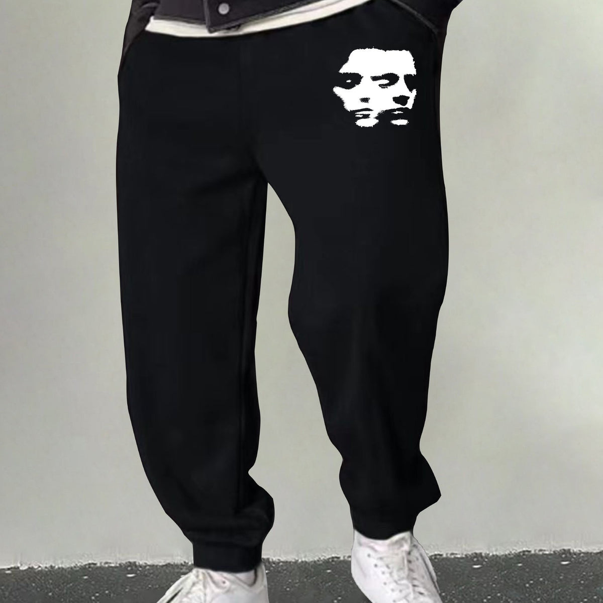 Men's Portrait Graphic Sweatpants Casual Stretch Breathable Drawstring Pants