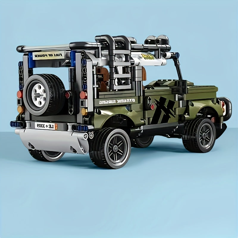 1080pcs Mountain Off road Car Model Building Block Set Surprise Easter Gift