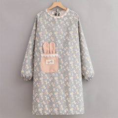 Canvas Long Sleeve Apron for Cooking and Catering