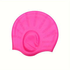 Silicone Swimming Cap Unisex Swim Bath Hats Ear Protection