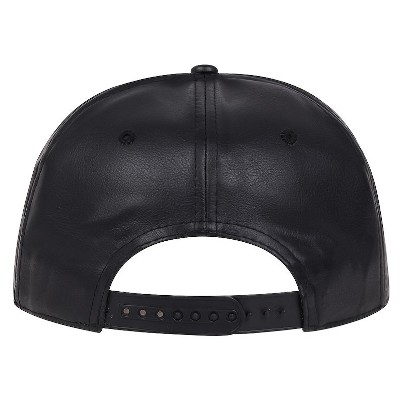 Men's PU Leather Hip Hop Baseball Cap