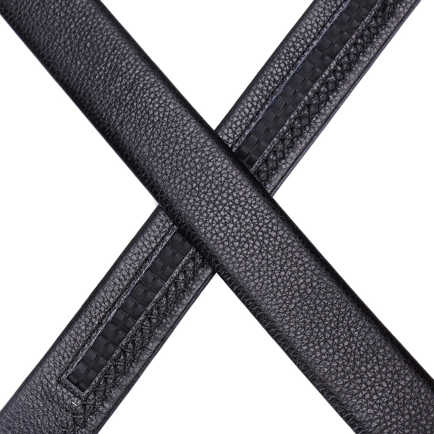 Men's Cowhide Belt with Automatic Buckle for Business & Casual