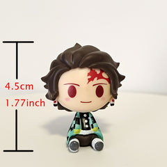 Anime Figure Set for Car Decoration Collection Model Doll Toy