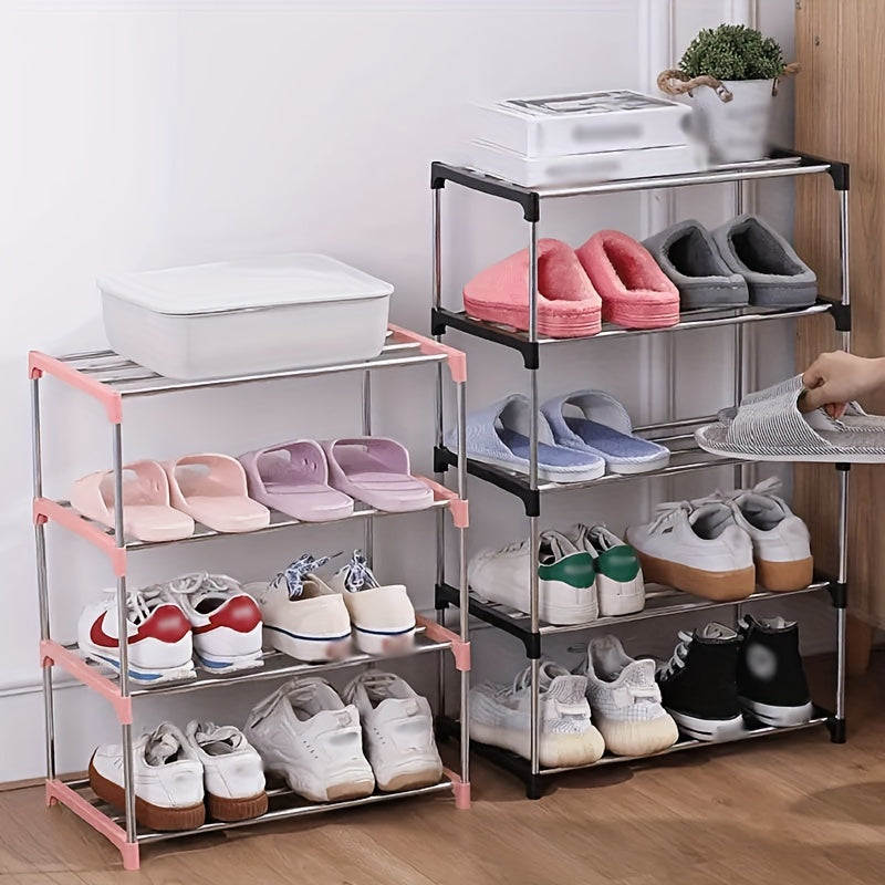 Galvanized Stackable Shoe Rack Organizer For Closet Entryway