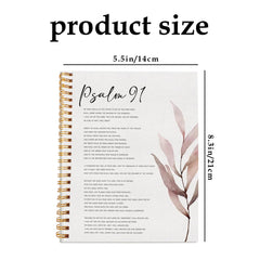 Leaf Embellished Notebook 13x21cm Diary with 50 Pages