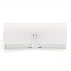 Snap Button Eyeglasses Bag PU Leather Glasses Sunglasses Pouch