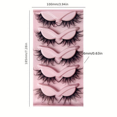 5 Pairs Charming False Eyelashes for Eye Makeup