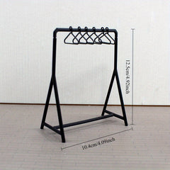1:12 Scale Clothes Rack Model House Decor Shelf