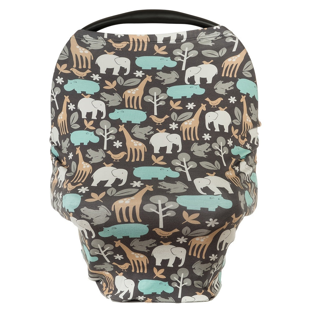 Baby Car Seat Cover Canopy Nursing Cover Animals