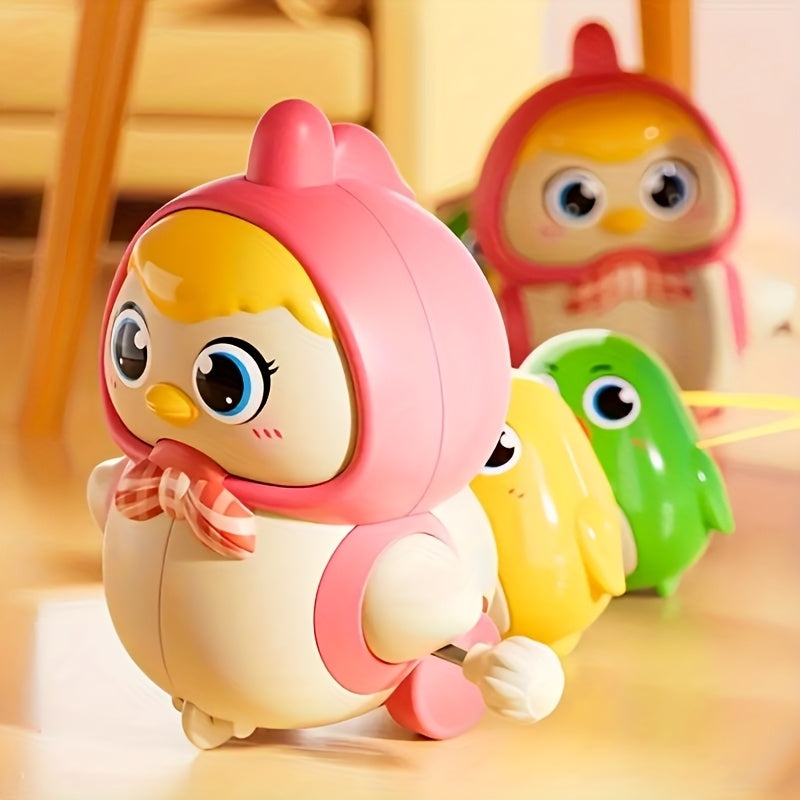 Colorful Magnetic Chick and Hen Spring Puzzle Toy for Kids