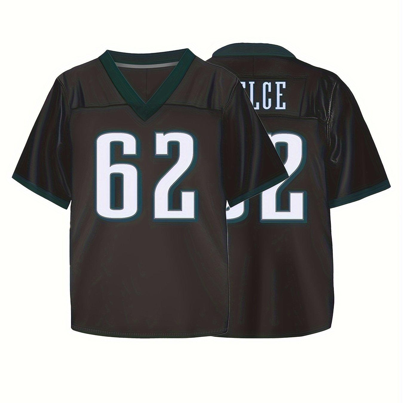 Boys Breathable V-Neck Rugby Jersey Athletic Short Sleeves Football Shirt