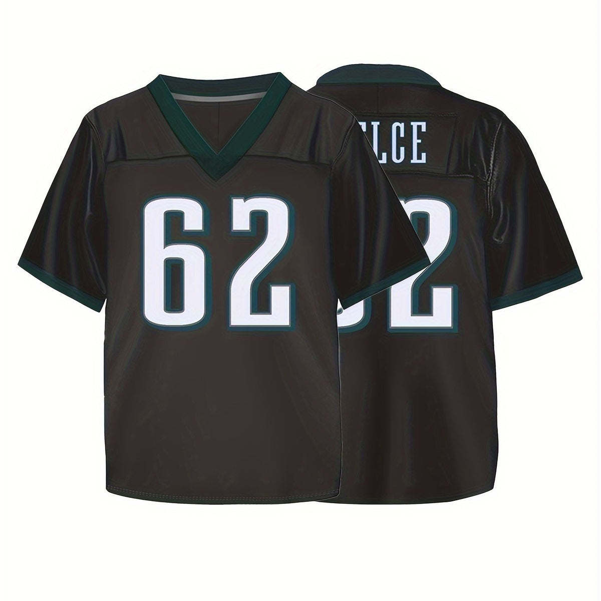 Boys Breathable V-Neck Rugby Jersey Athletic Short Sleeves Football Shirt