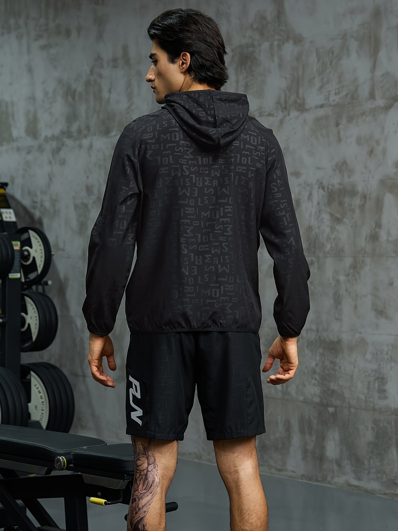 Men's Zipper Hooded Windproof Casual Jacket Spring Autumn