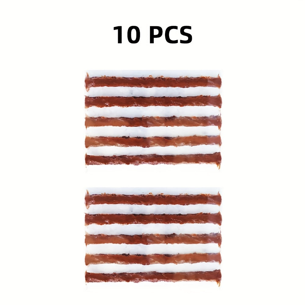 30pcs Car Tubeless Tire Seals Repair Strips with Glue for Tyre Plug Puncture